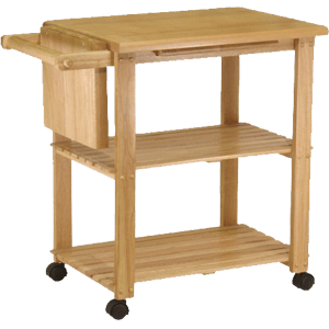 Winsome-Wood-Utility-Cart,-Natural