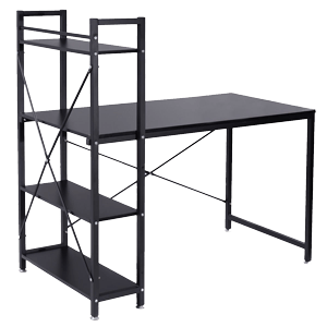 TANGKULA-computer-desk-compact-desk-with-4-shelves-Home-office-study-table-(Black)