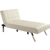 DHP-Emily-Linen-Chaise-Lounger,-Stylish-Design-with-Chrome-Legs