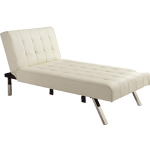DHP-Emily-Linen-Chaise-Lounger,-Stylish-Design-with-Chrome-Legs