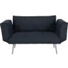 DHP-Euro-Sofa-Futon-Loveseat-with-Chrome-Legs-and-Adjustable-Armrests