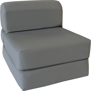 Gray-Sleeper-Chair-Folding-Foam-Bed-Sized