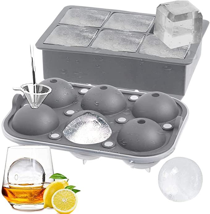 ROTTAY Ice Cube Trays Sphere Ice Ball Maker